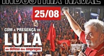 Lula no ato em defesa do emprego e da democracia