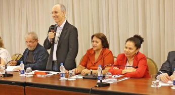 Lula participa de reunião com executiva nacional e presidentes estaduais do PT