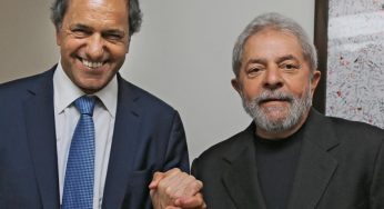 Lula se reúne com Daniel Scioli, pré-candidato à Presidência da Argentina