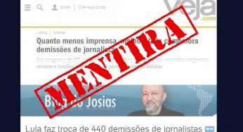 Lula não ironizou jornalistas, denunciou as empresas que os demitem