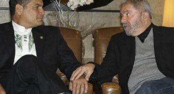 Lula e Rafael Correa almoçam juntos em SP