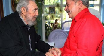 Lula e Fidel Castro se encontram em Cuba