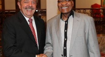 Ex-presidente Lula se encontra com presidente sul-africano Jacob Zuma