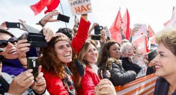 Dilma participa de ato contra o golpe, em defesa da democracia e dos direitos sociais