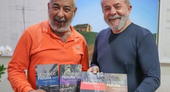Escritor cubano Leonardo Padura visita Lula em São Paulo