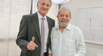 Lula recebe o sindicalista internacional Philip Jennings