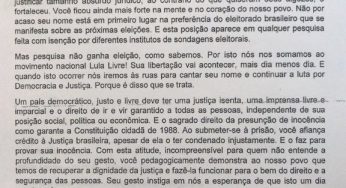 Pastores da comunidade luterana de três países declaram apoio a Lula