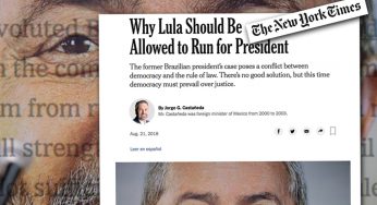 New York Times: Lula tem que poder ser candidato, por Jorge Castañeda