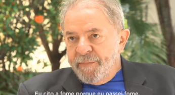 “Eu cito a fome, porque passei fome”, diz Lula