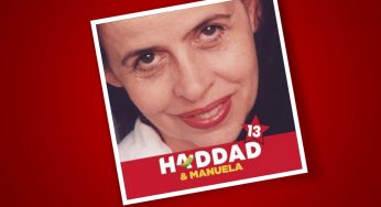 Atriz Cristina Pereira declara voto em Haddad e Manuela