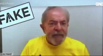 Deu na GloboNews: “É #FAKE vídeo em que Lula pede votos para Bolsonaro”