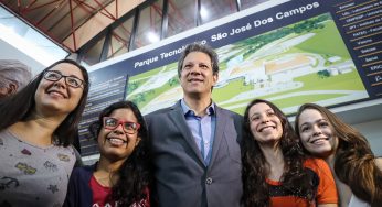 Em São José dos Campos, Haddad fala sobre valorização da tecnologia e venda da Embraer