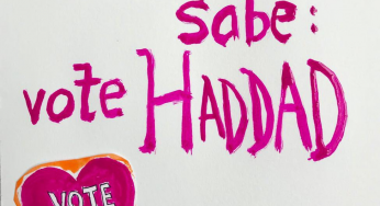 Brigada de artes visuais homenageia Haddad no Dia do Professor