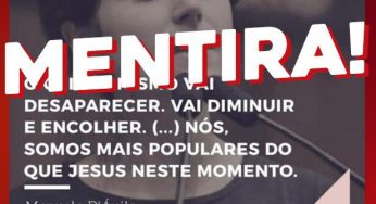 Combata fake news: Manuela NUNCA falou mal do cristianismo