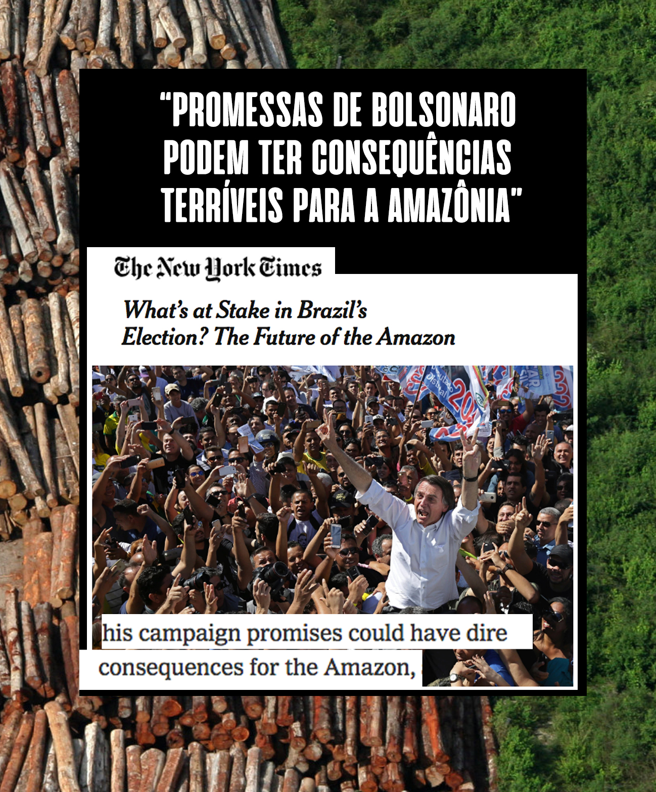 New York Times: “As eleições no Brasil são um referendo sobre o destino da Amazônia”