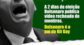 Haddad já denunciou à Justiça novo vídeo criminoso de Bolsonaro sobre kit gay