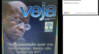 #Verificamos: É falsa capa da Veja em que Joaquim Barbosa pede para Brasil ‘não votar no PT’
