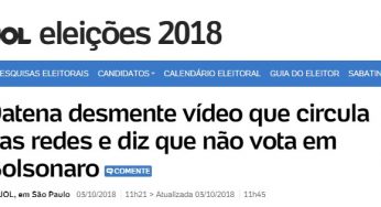 Vídeo Falso: Datena NÃO apoia Bolsonaro