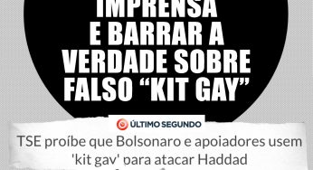 Justiça impede Bolsonaro de censurar verdade sobre “kit gay”