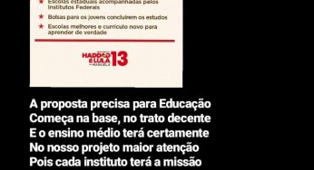 Novo cordel de Maviael: “E a tal reforma vamos revogar para o ensino médio ser mais federal”