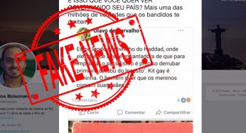 Bolsofakes sem limites: Carlos Bolsonaro repercute notícia falsa sobre Haddad e incesto