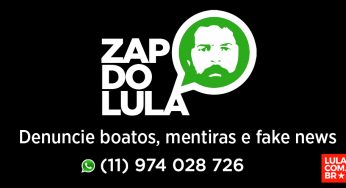 Denuncie fake news pelo nosso canal de WhatsApp