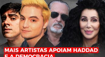 Mais artistas nacionais e internacionais apoiam Haddad e a democracia