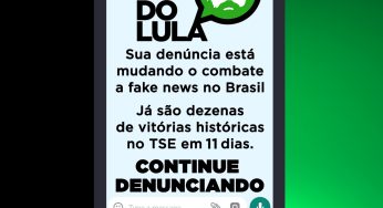 Zap do Lula registra mais de 30 mil denúncias de fake news