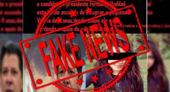 Gravíssimo: seguidores de Bolsonaro criam fake news acusando Haddad de estupro. É mentira! Denuncie!
