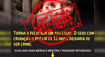 Combata fake news: Fernando Haddad não defende pedofilia