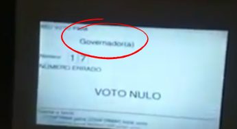 FALSA fraude nas urnas mostra filmagem de voto em governador
