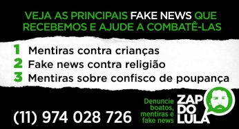 Canal de denúncia de fake news pelo WhatsApp recebe 5 mil mensagens em 12 horas