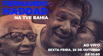 Rede pela democracia: veja como retransmitir sabatina de Haddad na TVE Bahia nesta sexta