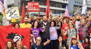 Na Vigília, Boulos é enfático: “Vamos tirar Lula de cabeça erguida daqui”