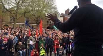 Na Inglaterra, trabalhadores denunciam prisão de Lula