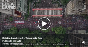 Atos pela Educação são destaque no Boletim Lula Livre