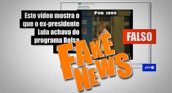 Vídeo falso distorce opinião de Lula sobre o Bolsa Família