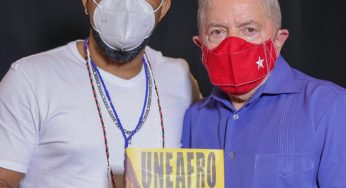 Lula com Douglas Belchior da UneAfro e Coalização Negra por direitos