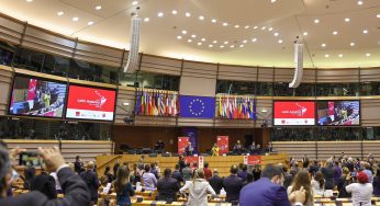 Lula concede entrevista e participa de conferência no Parlamento Europeu, nesta segunda, 15