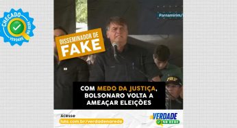 Bolsonaro repete mentiras sobre urnas eletrônicas para colocar democracia em suspeita