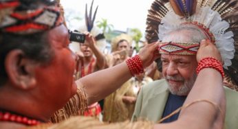 Lula visita o Acampamento Terra Livre nesta terça-feira (12), em Brasília