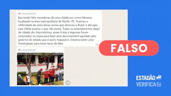 Boato no WhatsApp desinforma sobre visita de Lula a assentamento do MST em Pernambuco