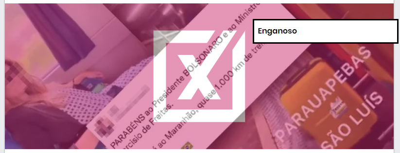 Linha de trem que liga o Pará ao Maranhão existe há 36 anos e não é obra do governo Bolsonaro