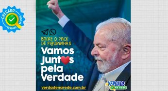 Figurinhas Vamos junt❤️s pela Verdade: baixe o pacote e combata fake news