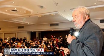 Lula: “Temos a obrigação de devolver ao povo brasileiro o direito de sonhar”