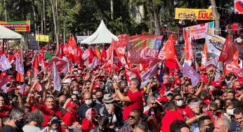 Diadema em festa! Multidão com Lula na Praça da Moça