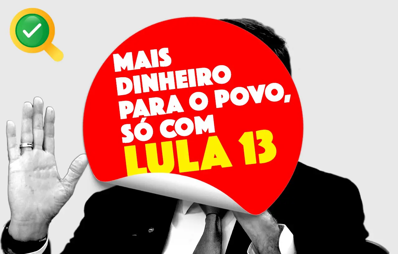 Mais dinheiro para o povo, só com Lula 13. Bolsonaro mente sobre o valor do Auxílio Brasil