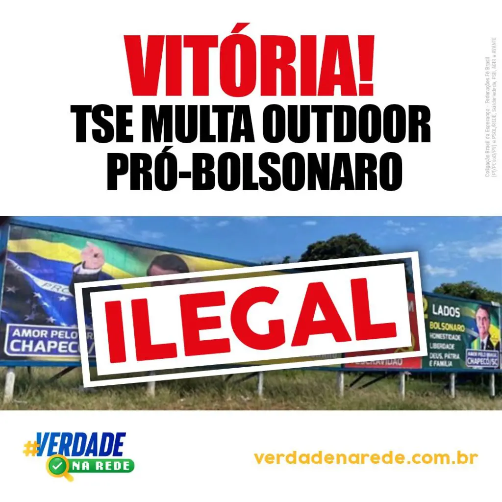 tse multa outdoor pró-bolsonaro