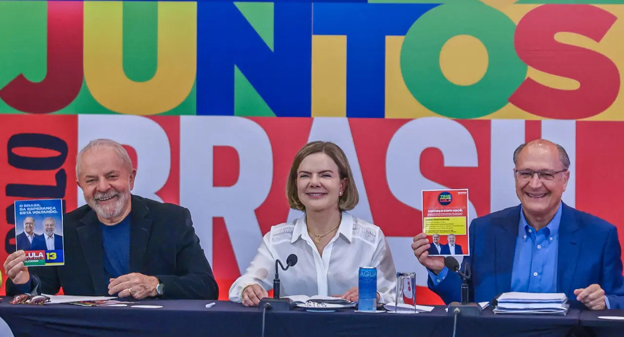 Partidos da coligação Brasil da Esperança se encontraram hoje em São Paulo