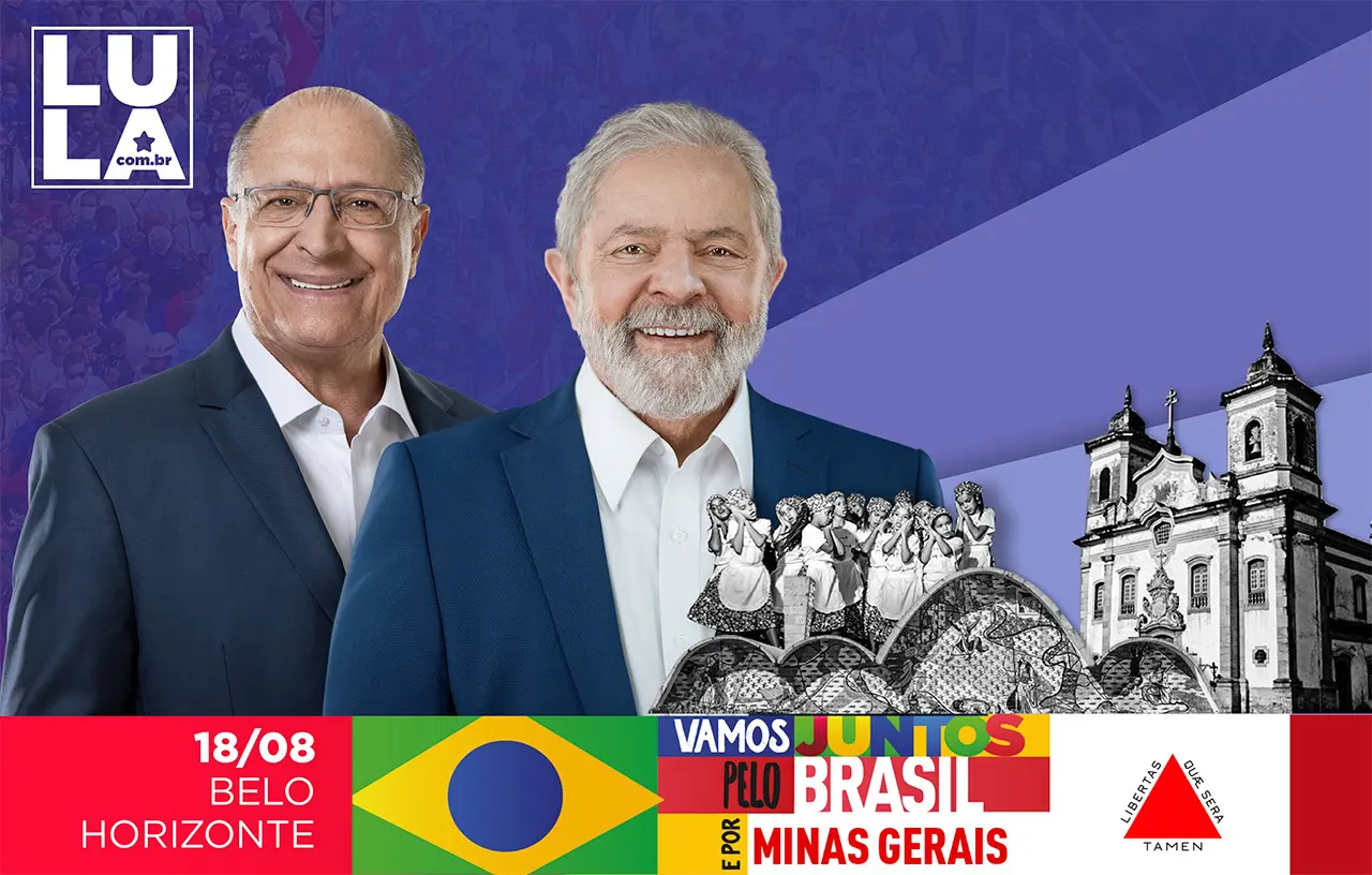 Aviso de pauta: Lula e Alckmin em Ato pela Democracia em BH